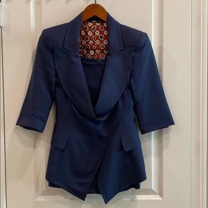 WOMENS GIANFRANCO FERRE MATCHING JACKET AND SKIRT SET 40 MADE IN ITALY💙🇮🇹🩵